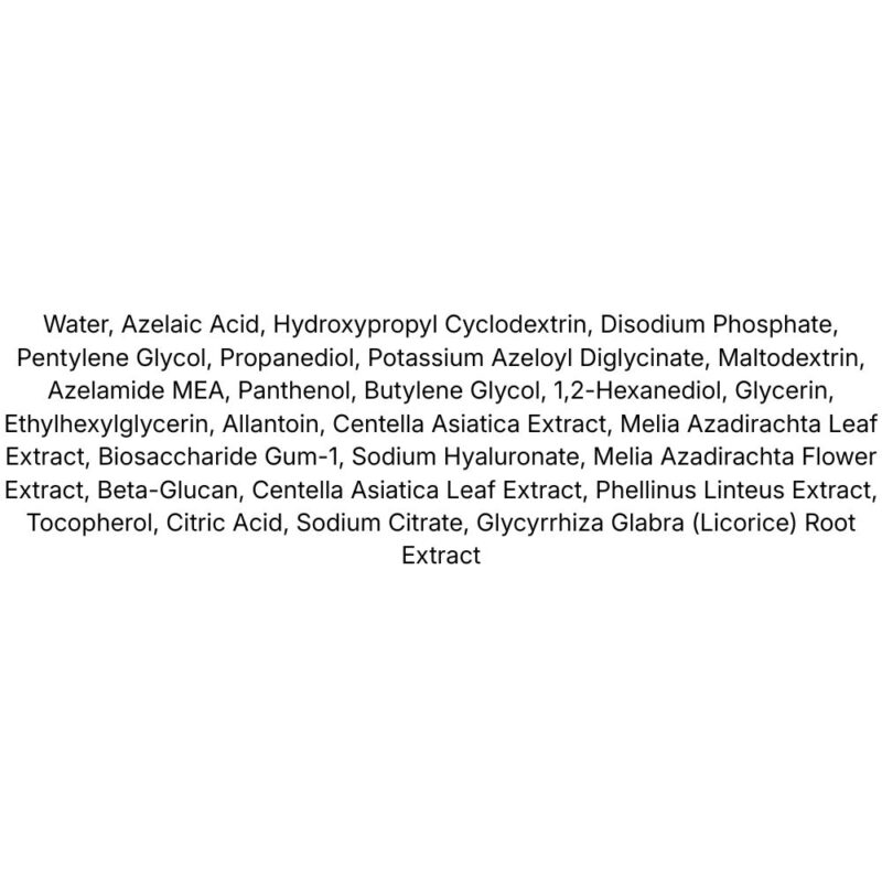 Skin1004 Azelaic Acid 10 Ampoule lista ingrediente