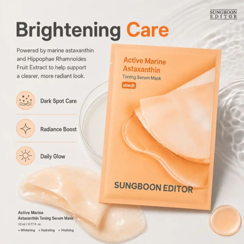 Sungboon Editor Active Marine Astaxanthin Toning Serum Mask (2)