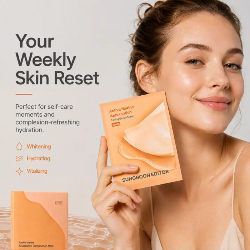 Sungboon Editor Active Marine Astaxanthin Toning Serum Mask (3)