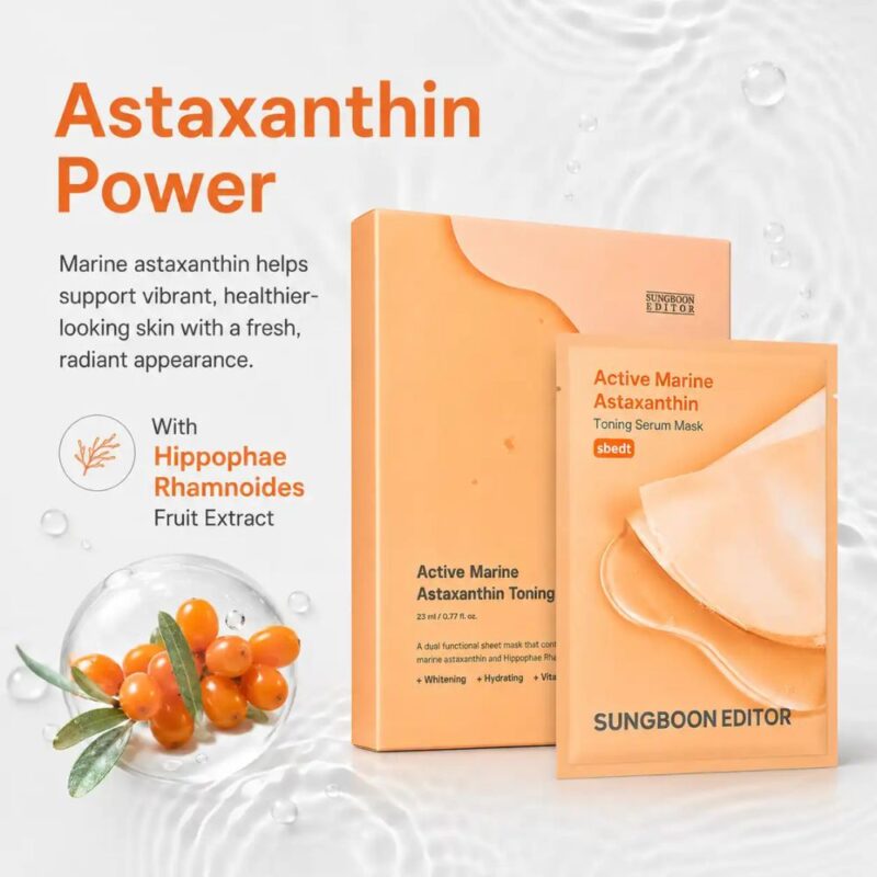 Sungboon Editor Active Marine Astaxanthin Toning Serum Mask (5)