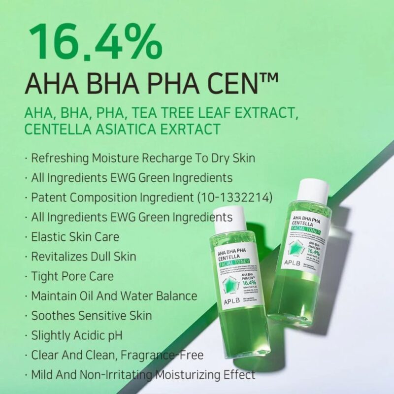 APLB AHA BHA PHA Centella Facial Toner (2)