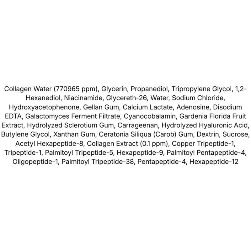 Biodance Collagen Peptide Jelly Serum Mist lista ingrediente
