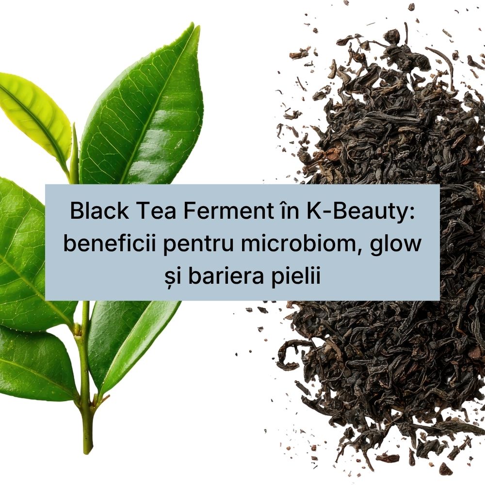 Black Tea Ferment în K-Beauty beneficii pentru microbiom, glow și bariera pielii