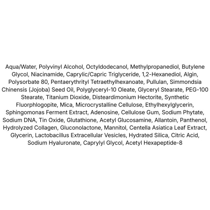 Cosrx PDRN Exosome Skinplaning Glaze Mask lista ingrediente