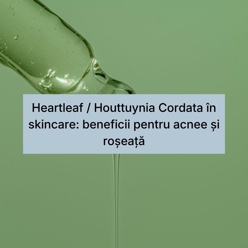 Heartleaf Houttuynia Cordata în skincare beneficii pentru acnee și roșeață (1)