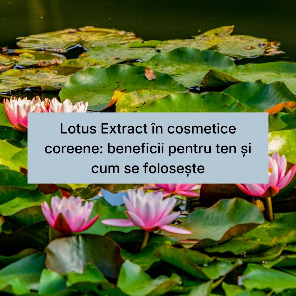 Lotus Extract în cosmetice coreene beneficii pentru ten și cum se folosește