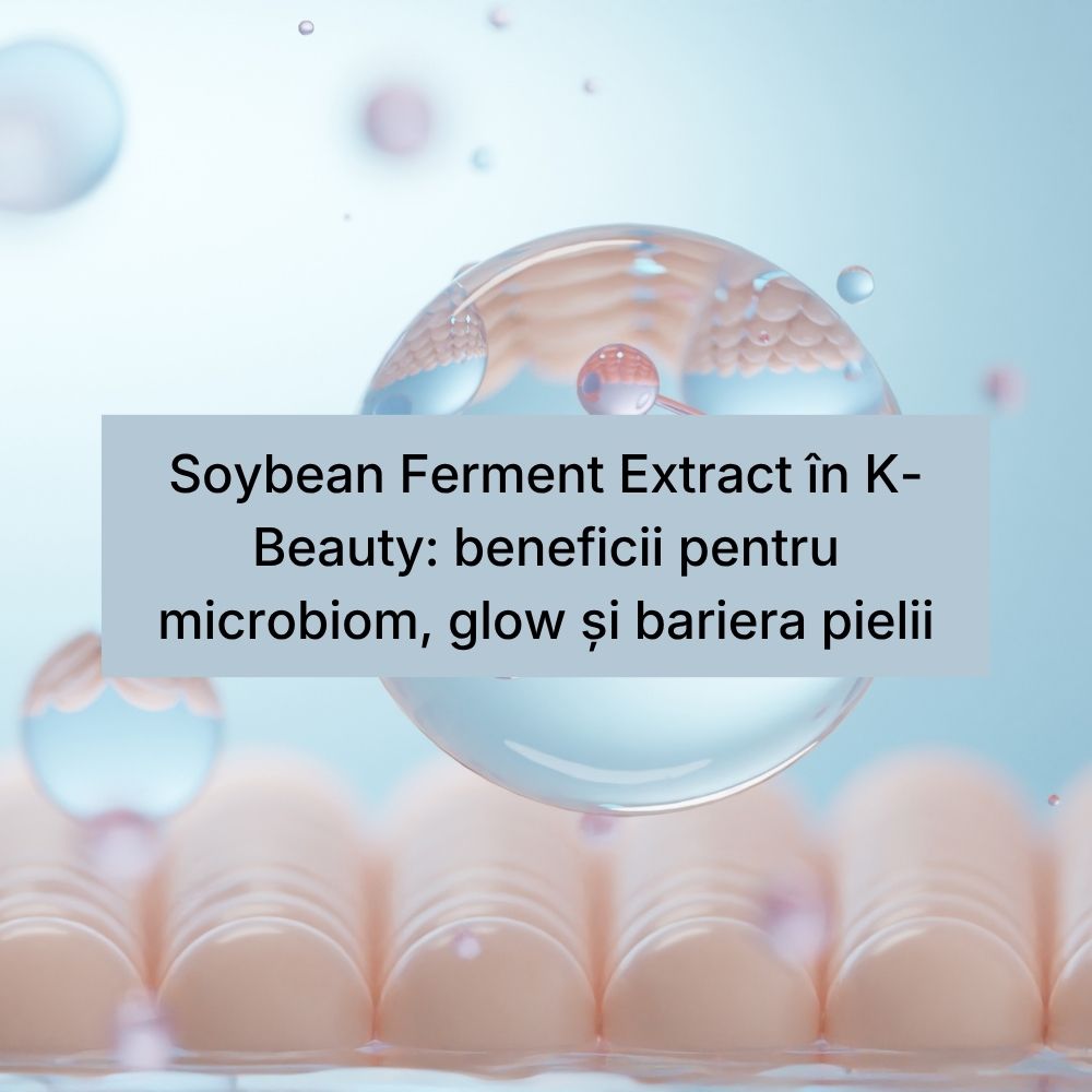 Soybean Ferment Extract în K-Beauty beneficii pentru microbiom, glow și bariera pielii