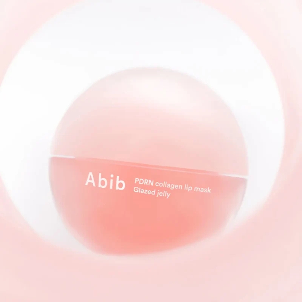 Abib PDRN Vegan Collagen Lip Mask Glazed Jelly – mască de buze cu PDRN și colagen pentru hidratare și efect glossy
