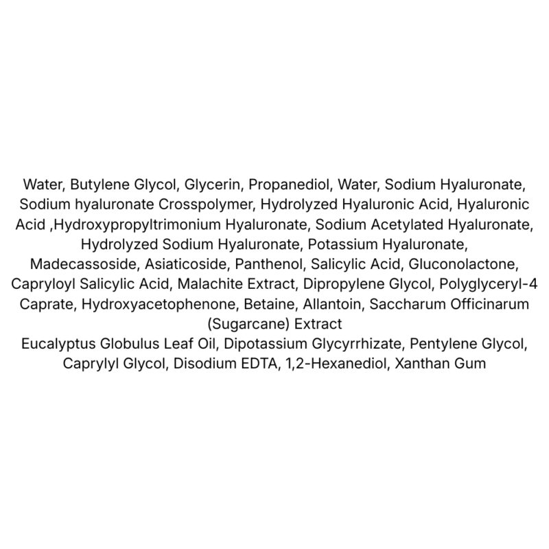Aperire Purity Blue Toner Pad lista ingrediente