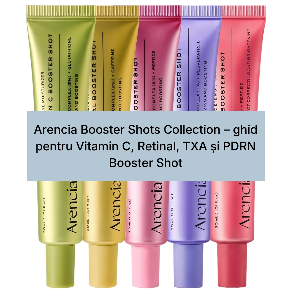 Arencia Booster Shots Collection – ghid pentru Vitamin C, Retinal, TXA și PDRN Booster Shot (1)