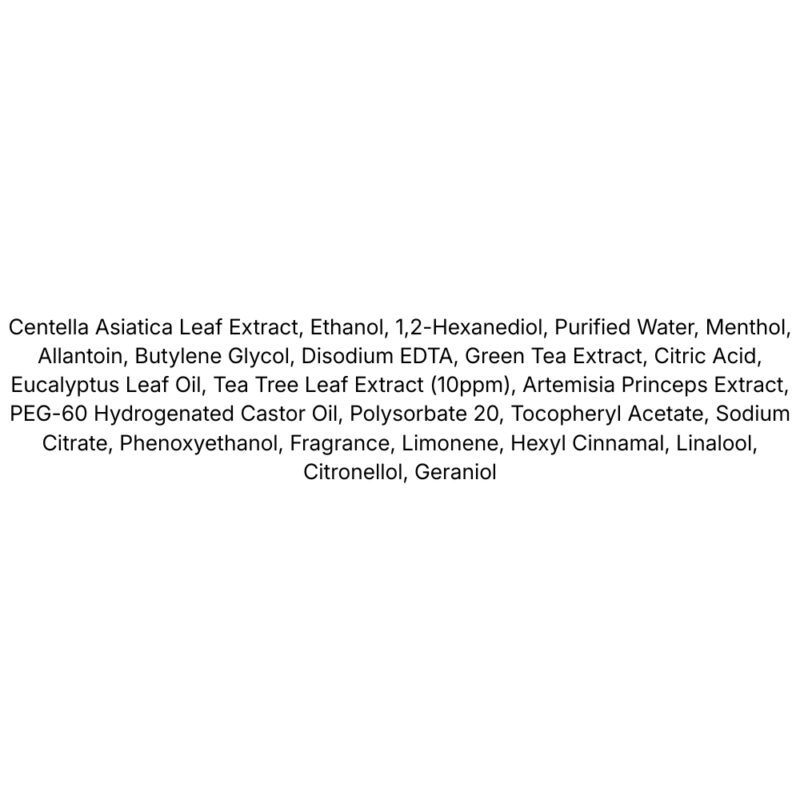 Lador Tea Tree Calming Scalp Dry Shampoo lista ingrediente