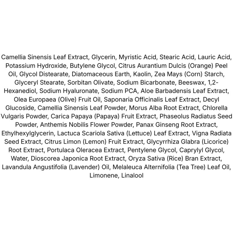 Manyo Factory Deep Pore Cleansing Soda Foam lista ingrediente