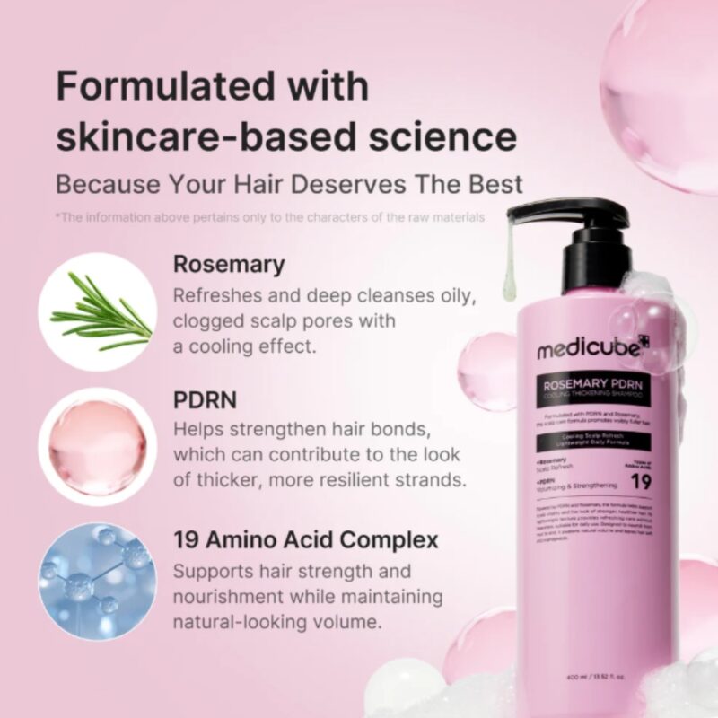 Medicube Rosemary PDRN Cooling Thickening Shampoo (2)