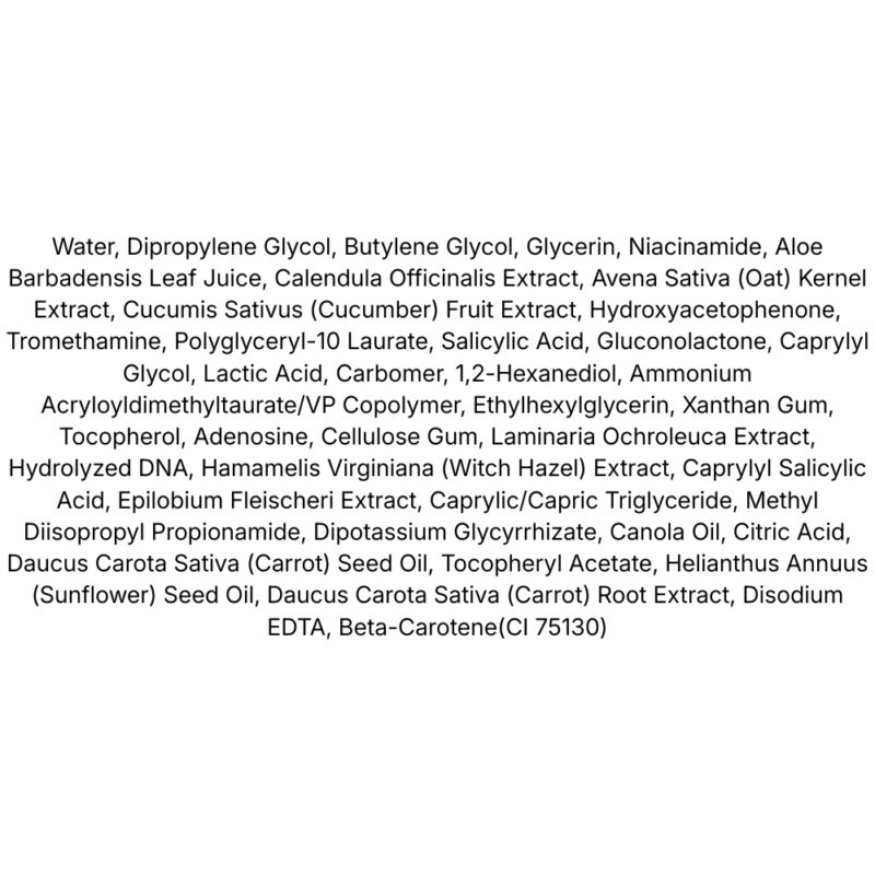 Rejuran Pore Tightening Toner Pad lista ingrediente