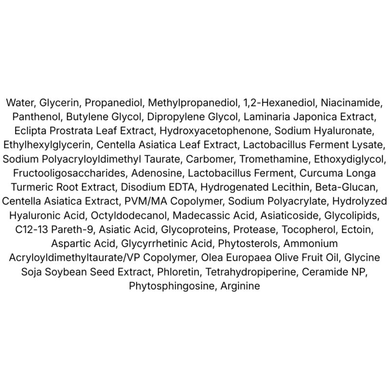 Centellian24 Madeca Daily Repair Ampoule lista ingrediente