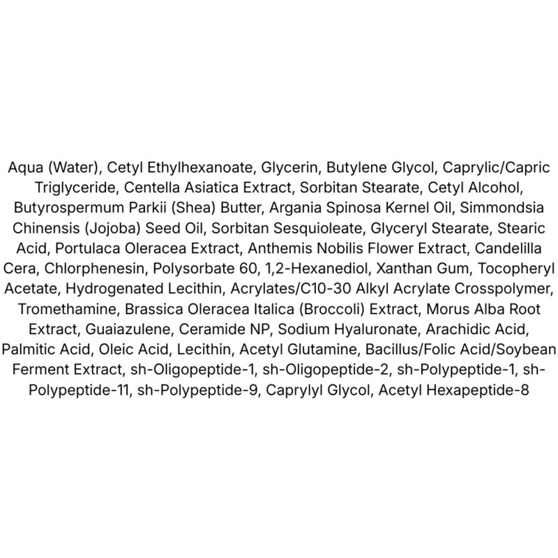 Dear, Klairs Blue Calming Cream lista ingrediente