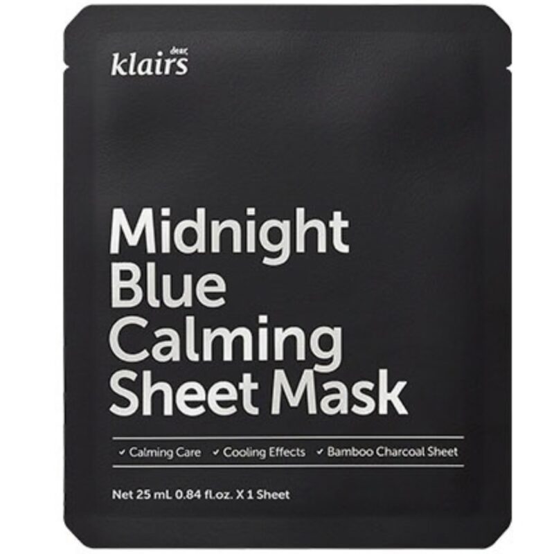 Dear, Klairs Midnight Blue Calming Sheet Mask
