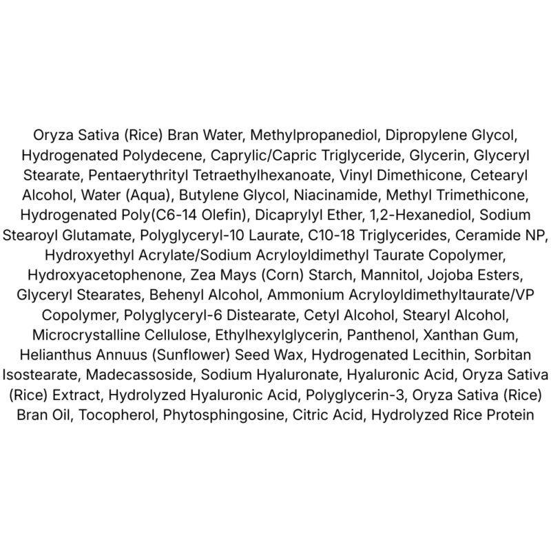 Dear, Klairs Rich Moist Barrier Capsule Cream lista ingrediente