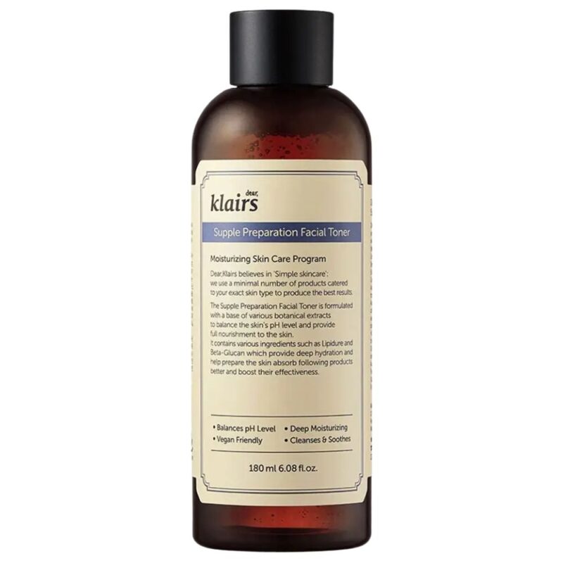 Dear, Klairs Supple Preparation Facial Toner, 180ml Dear, Klairs Supple Preparation Facial Toner, 180ml