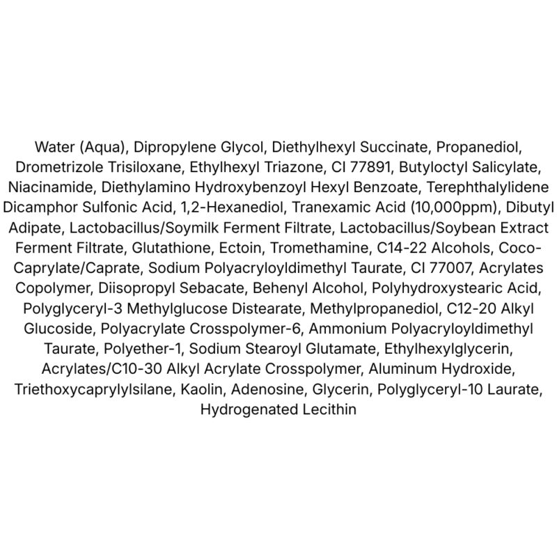 Dear, Klairs TXA Supple Tone Up Sun Essence SPF50+ PA++++ lista ingrediente