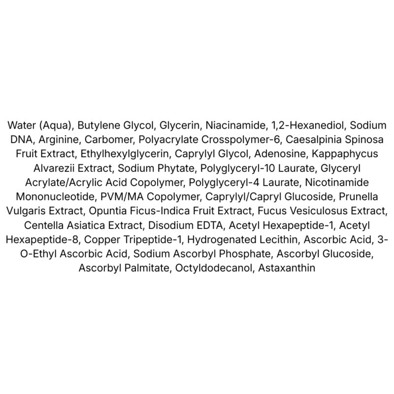 Dear, Klairs Vitamin PDRN Bouncy Pore Serum lista ingrediente
