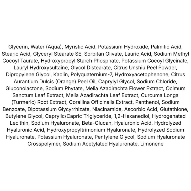 Dear, Klairs Vitamin Pore Clay Mask Cleanser lista ingrediente