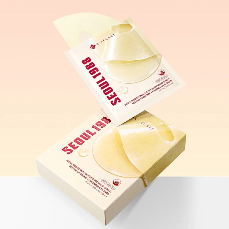 KSECRET Seoul 1988 Retinal Active Shot Mask Sheet Retinal Liposome + Calendula Flower (5)