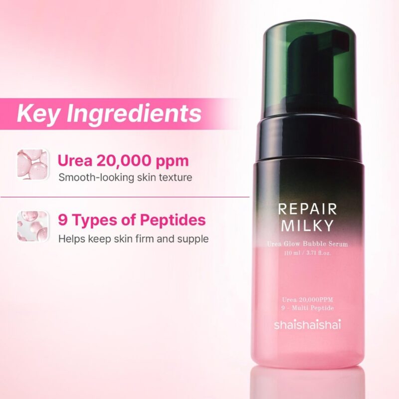 Shaishaishai Repair Milky Urea Glow Bubble Serum (5)