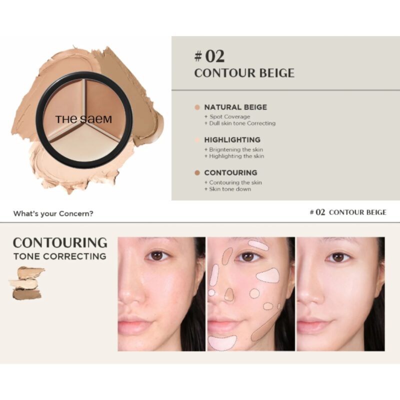 The Saem Cover Perfection Triple Pot Concealer (5)