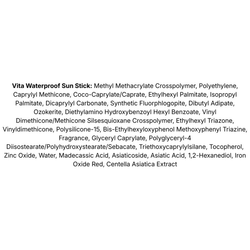 Tocobo Triple Guard Sun Stick Trio lista ingrediente (2)