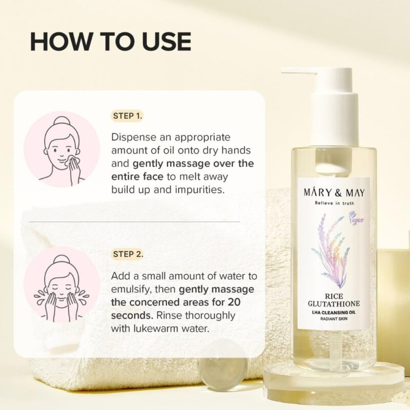 Mary and May Rice Glutathione LHA Cleansing Oil (9)