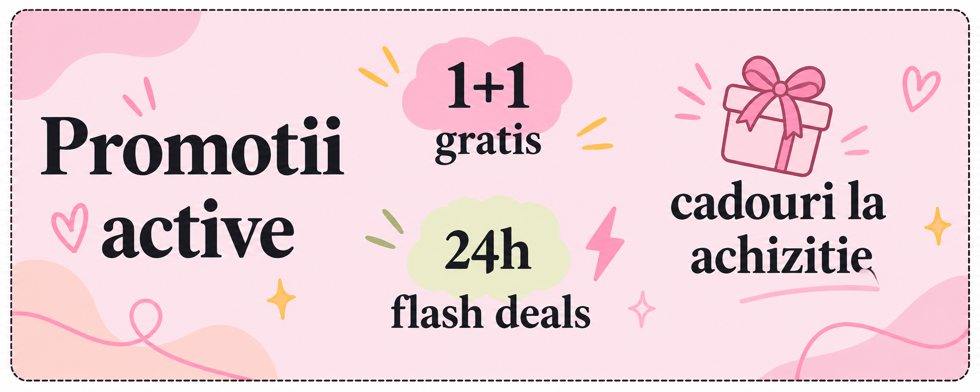 Pastel Skincare Sale Banner