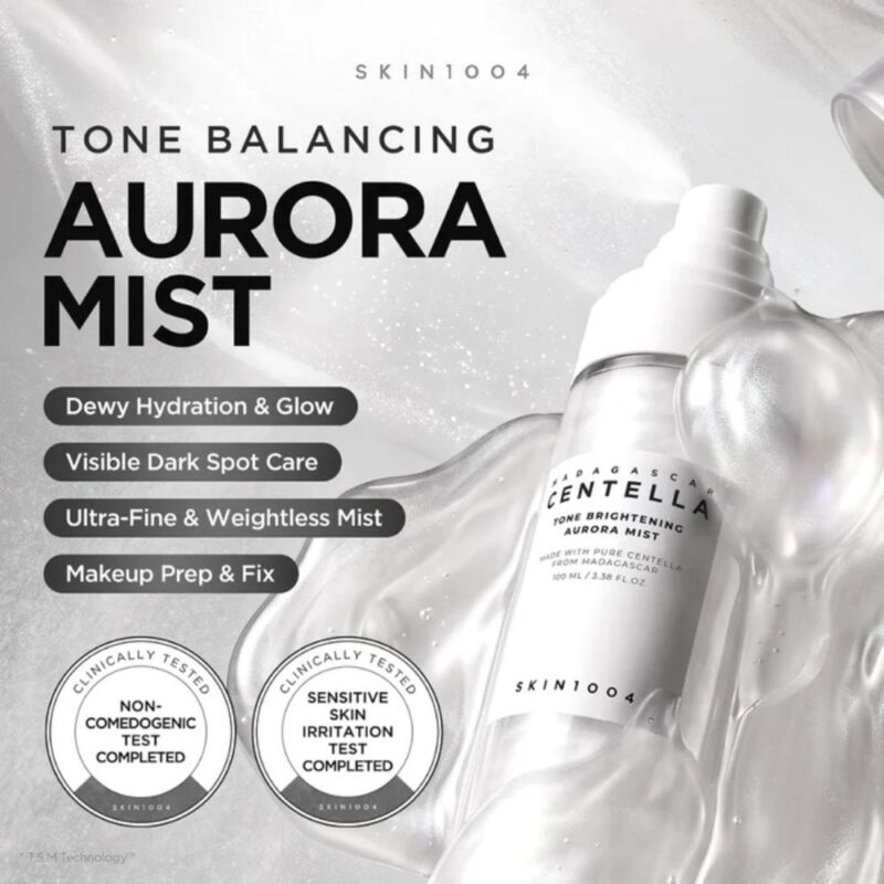 Skin1004 Madagascar Centella Tone Brightening Aurora Mist, 100ml