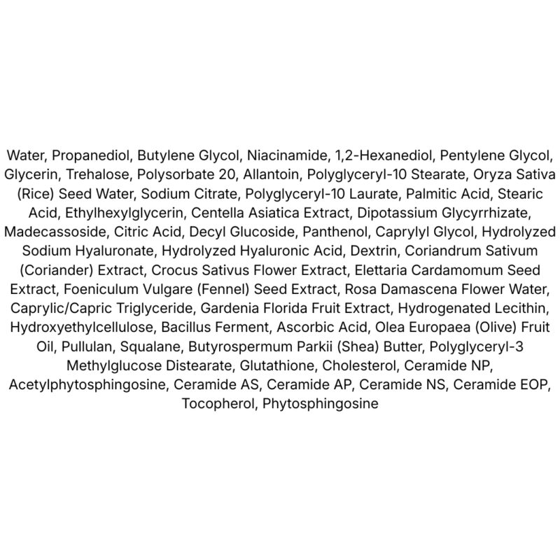 Skin1004 Madagascar Centella Tone Brightening Aurora Mist lista ingrediente