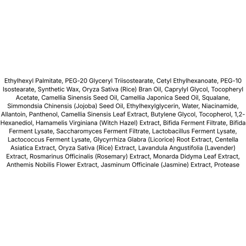 TirTir Hydro Boost Enzyme Cleansing Balm Jumbo lista ingrediente
