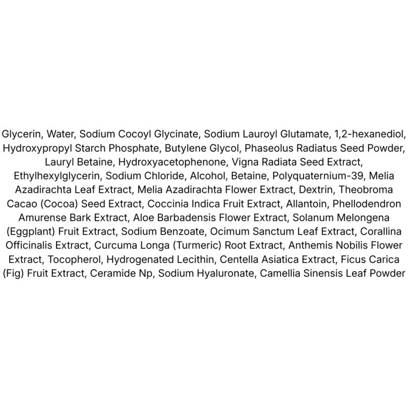 beplain Mung Bean Ph-balanced Cleansing Foam lista ingrediente